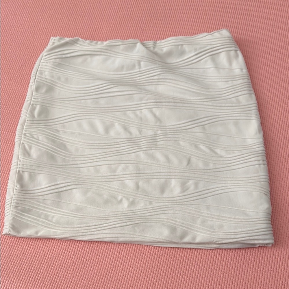 Mini White Skirt